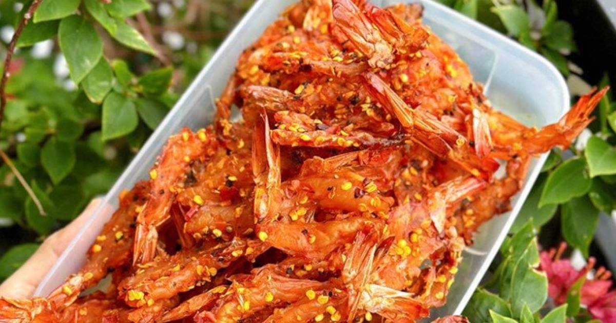 Tết này làm tôm sấy chua cay để nhậu cực ngon, khách đến nhà khen tấm tắc