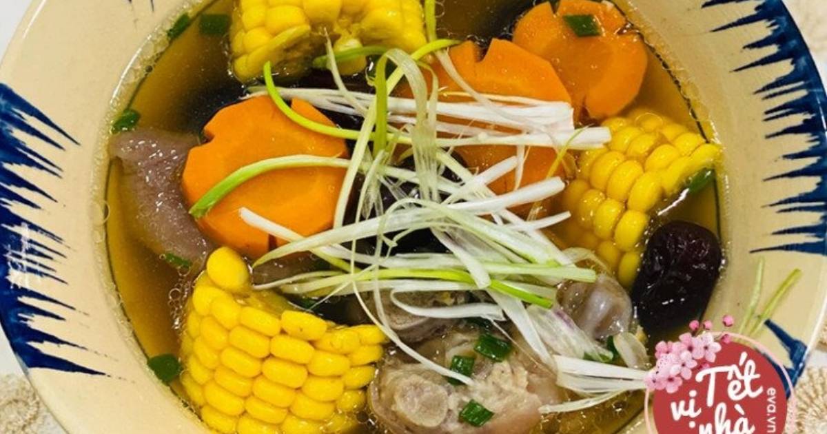 Canh móng giò thập cẩm đổi vị cho bữa cơm ngày Tết
