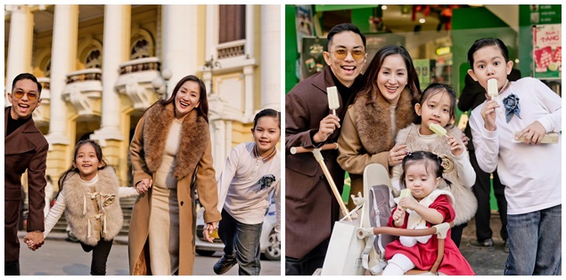 Visual "đỉnh nóc, kịch trần" gia đình nhà Khánh Thi - Phan Hiển, chỉ lộ duy nhất một khuyết điểm của mẹ 3 con