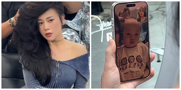 Phương Oanh đi làm đẹp cũng không quên làm một việc, nhìn là biết yêu con