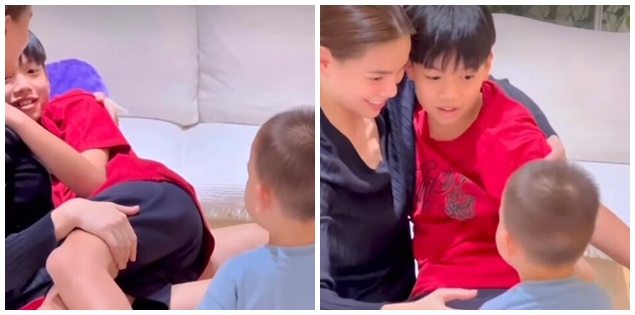 Leon cuống cuồng làm một việc khi thấy Hồ Ngọc Hà ôm hôn anh trai Subeo