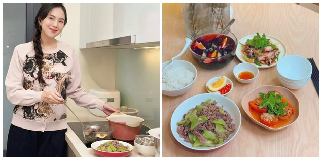 Ngày ăn 6-8 bữa nhưng Mai Ngọc không tăng cân nhiều, mẹ bầu ùa vào xin vía 'vào con không vào mẹ'