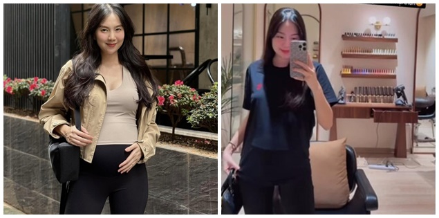 Mai Ngọc mang thai 8 tháng mà chân còn thon hơn trước, bí quyết là gì?
