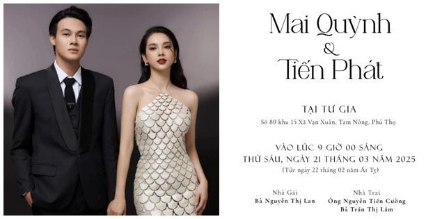 Bất ngờ: Quỳnh Lương và Tiến Phát tổ chức lễ cưới vào ngày mai