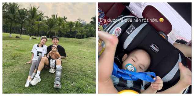 Doãn Hải My đưa con về quê chồng, chặn đứng lời gièm pha "trọng ngoại hơn nội"