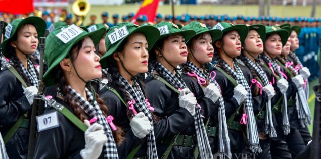 "Bóng hồng" trên thao trường: Nỗ lực luyện tập cho đại lễ thống nhất đất nước
