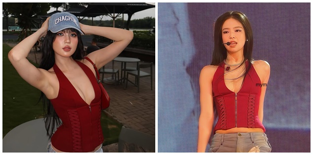 Ngọc Trinh diện đồ local brand, 'đụng hàng' với Jennie (BLACKPINK)