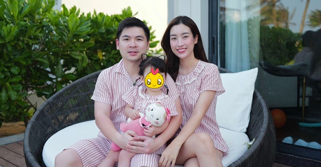 Khoảnh khắc đáng yêu của gia đình Đỗ Mỹ Linh, chồng chủ tịch khi ở bên vợ con lại có hình tượng khác thế này