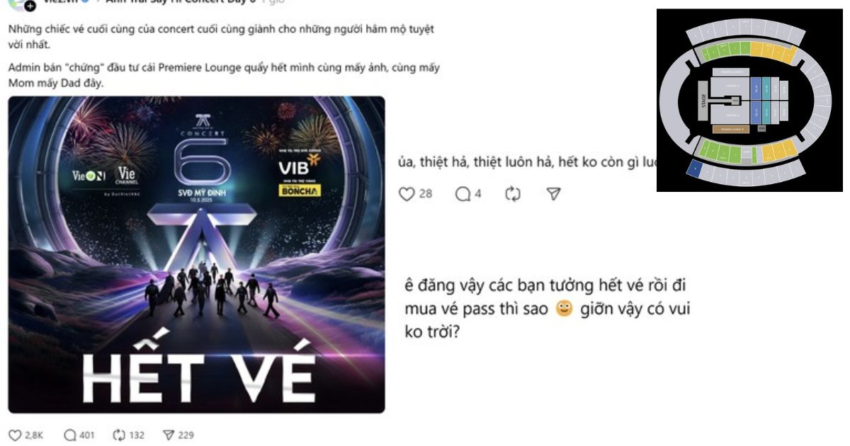 Concert ATSH D-6: Vé Fanzone "bốc hơi" nhanh chóng, fan mừng - lo lẫn lộn