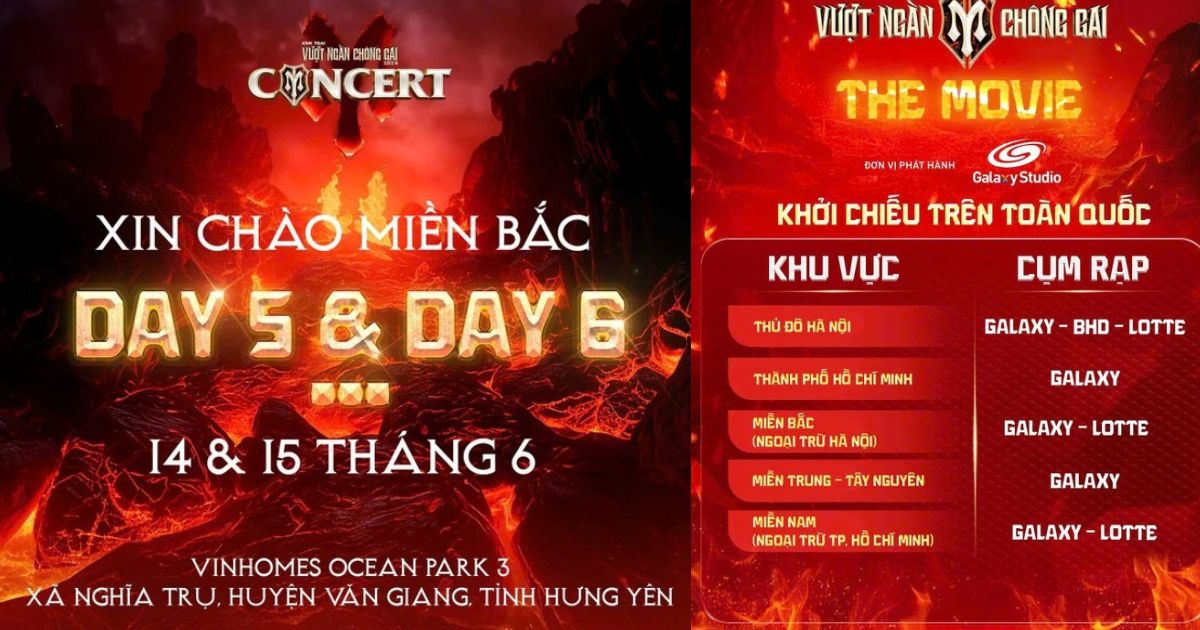 Concert ATVNCG công bố địa điểm D-5 và 6, Gai Con lại sắp được khui "sít rịt"
