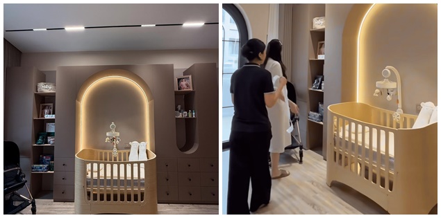 Mai Ngọc 'flex' căn phòng dành cho con sắp sinh, chuẩn em bé sinh ra từ vạch đích