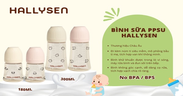 Bí quyết lựa chọn bình sữa cho bé và giải pháp từ thương hiệu châu Âu Hallysen