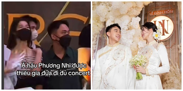 Người qua đường ghi lại cảnh Phương Nhi được chồng tháp tùng đi "đu idol"