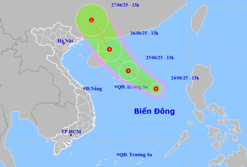 Áp thấp nhiệt đới hình thành trên Biển Đông