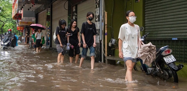 Nhiều nơi trên cả nước mưa to