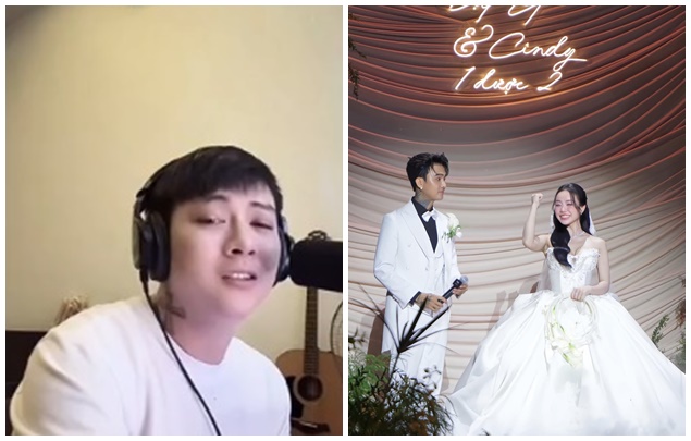 Hoài Lâm hát ca khúc cực "suy", có liên quan đến đám cưới của Cindy Lư và Đạt G?