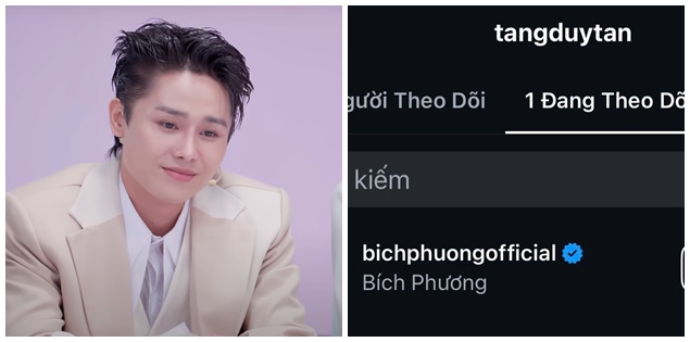 Tăng Duy Tân công khai "chỉ follow Bích Phương"
