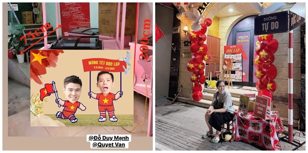 Gia đình cầu thủ Duy Mạnh có hành động đẹp với người dân đi xem tổng hợp luyễn diễu binh