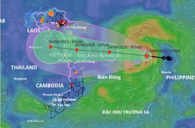 Bão số 5 có thể hình thành trong 3-6 tiếng tới, hướng vào đất liền nước ta