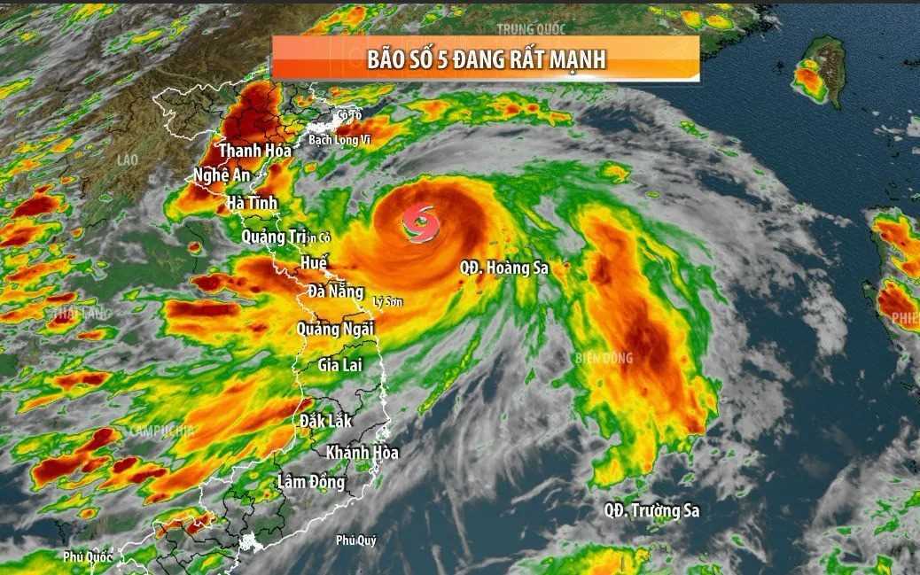 Bão số 5 giật cấp 17, đang tiến thẳng vào nước ta: Khi nào đổ bộ đất liền, những tỉnh nào sẽ trực tiếp "gánh bão"?