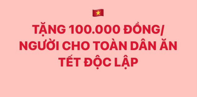 Cách nhận 100 nghìn đồng ăn "Tết Độc lập" 2/9, làm ngay các bước sau

