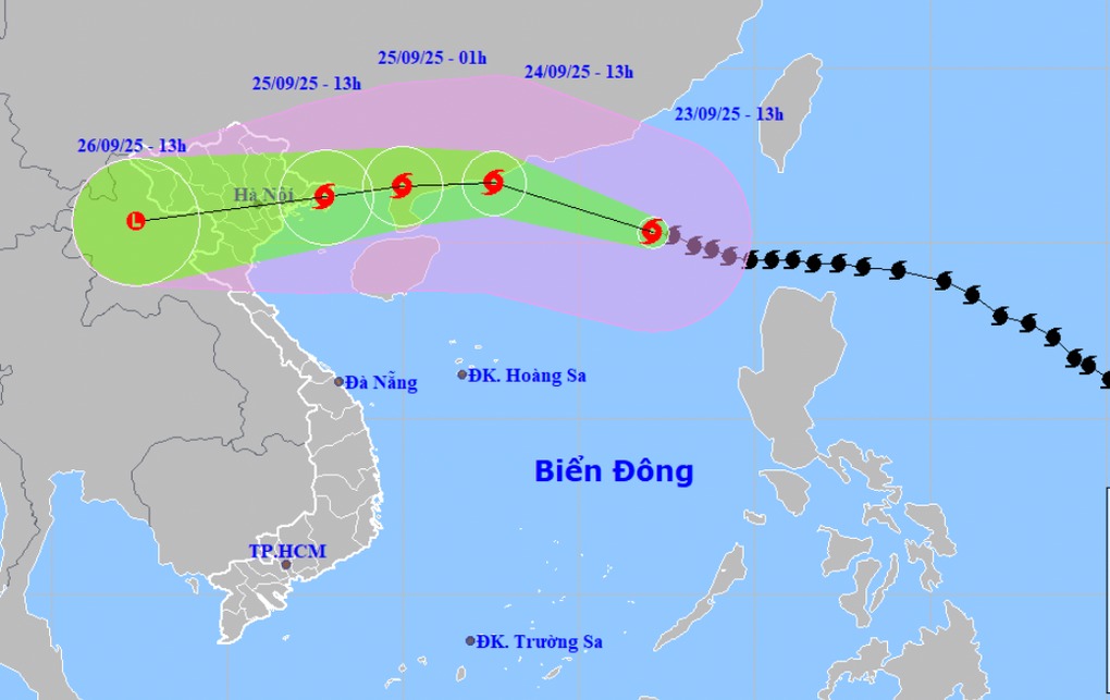 Bão Ragasa sẽ đổ bộ các tỉnh Quảng Ninh - Hải Phòng với cường độ cấp 9-10?