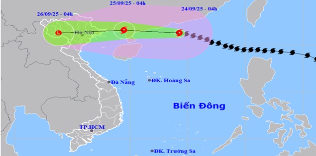Tin mới nhất về bão số 9 Ragasa: Vẫn giữ siêu cấp, cách Móng Cái 650km
