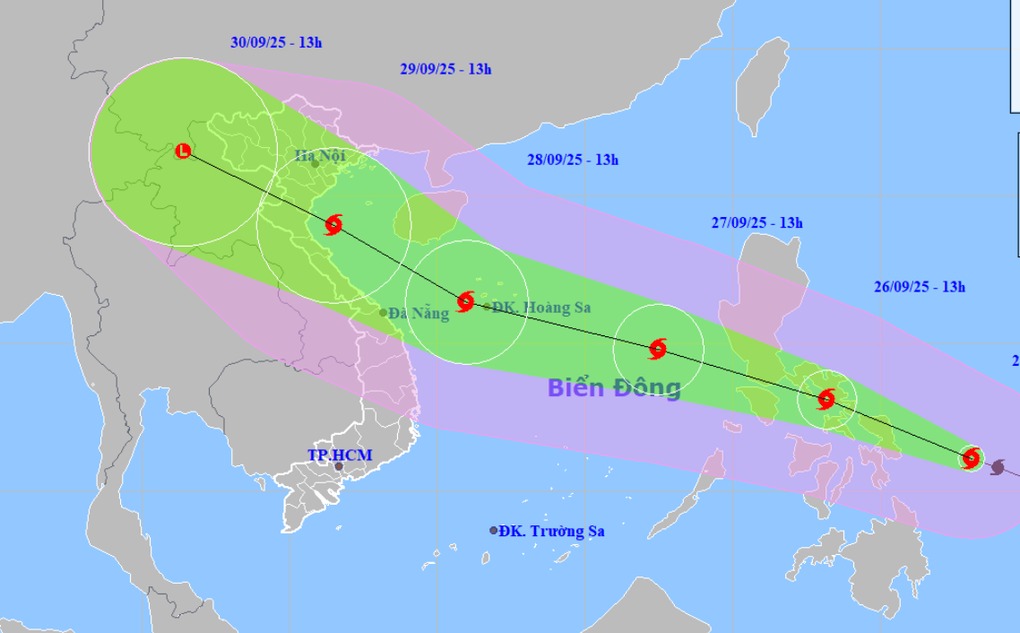 Bão Ragasa vừa tan, bão Bualoi dự báo vào Biển Đông trong đêm 26/9