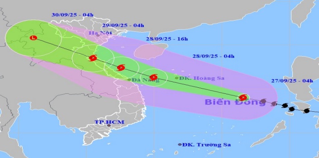 Bão Bualoi tăng cấp, hướng Nghệ An - Quảng Trị