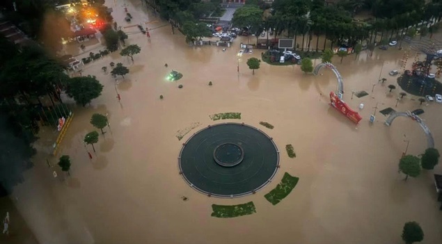 Hoàn lưu bão Matmo gây ngập lụt "chưa từng có trong tiền lệ" ở Thái Nguyên