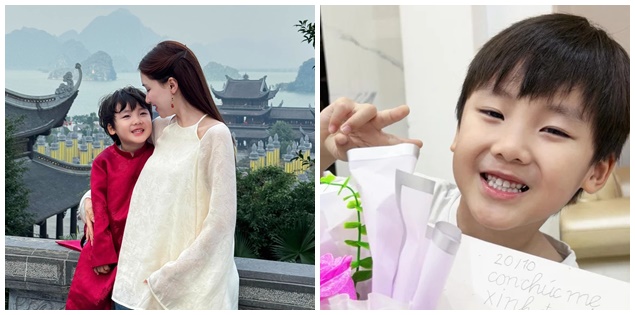 Món quà đặc biệt của con trai Hòa Minzy ngày 20/10