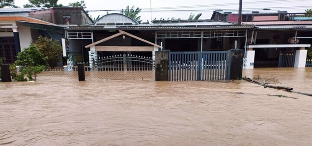 Lũ trên sông Thu Bồn ở Đà Nẵng vượt đỉnh lịch sử năm 1964