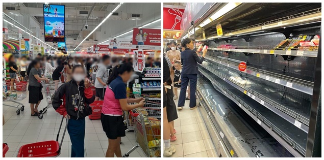 Người dân "quét sạch" chợ, siêu thị chuẩn bị đồ phòng chống bão Kalmaegi