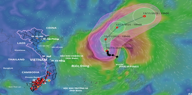 Bão Phượng Hoàng dự báo liên tục đổi hướng, miền Bắc sắp đón không khí lạnh