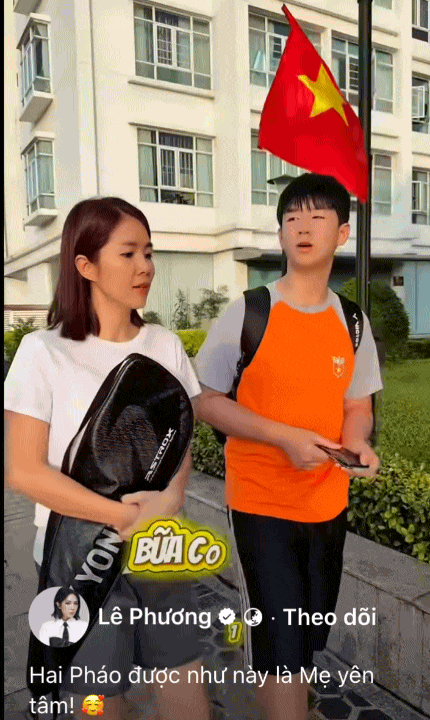 Con trai Lê Phương chăm chơi một môn thể thao, 13 tuổi cao 1m81 ai nhìn cũng ngưỡng mộ