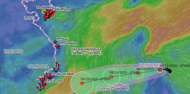 Áp thấp nhiệt đới sắp vào Biển Đông, dự báo vùng chịu ảnh hưởng
