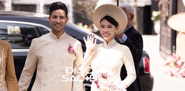 Cô dâu Tiên Nguyễn đẹp miễn chê bên chồng gốc Dubai, soi cận 2 chiếc vòng trên cổ mà loá cả mắt