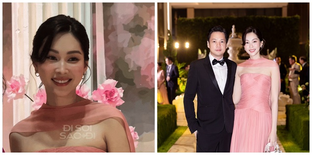 Hoa hậu Đặng Thu Thảo hiếm hoi lộ diện tại đám cưới con gái tỷ phú, nhan sắc thần tiên tỷ tỷ bao năm không đổi