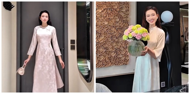 Hoa hậu Đỗ Hà gợi ý trang phục về nhà chồng ăn Tết năm đầu làm dâu