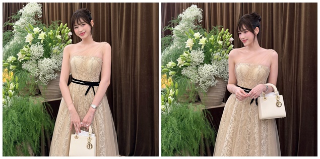 Đỗ Hà xách túi hiệu trăm triệu đi đám cưới