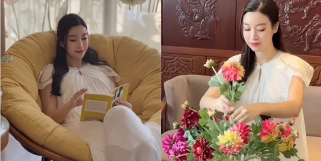 Hoa hậu Đỗ Mỹ Linh lộ vóc dáng "khác lạ" giữa tin đồn mang thai lần hai