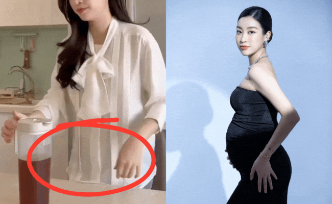 Đỗ Mỹ Linh bị soi hành động chuẩn mẹ bầu