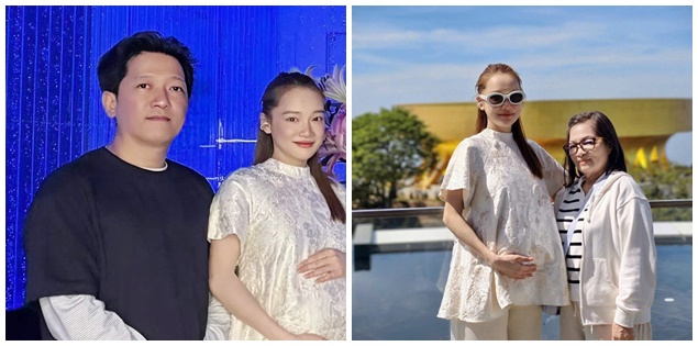 Cận kề ngày sinh con thứ 3, Nhã Phương vẫn được khen nhuận sắc