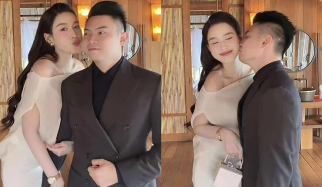 Vợ chồng Đỗ Hà "lên đồ" chỉn chu đi ăn cưới Á hậu Phương Nhi