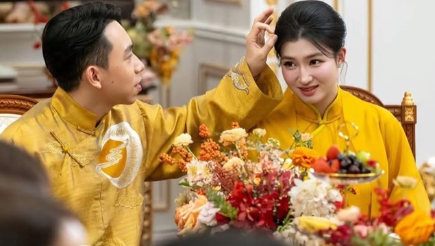 Lễ hằng thuận ngập sắc vàng phú quý của Á hậu Phương Nhi và thiếu gia Minh Hoàng