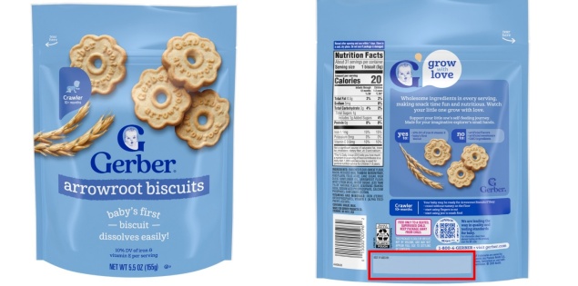 Nóng: Thu hồi bánh ăn dặm cho trẻ Gerber của Nestlé do bột làm bánh không an toàn