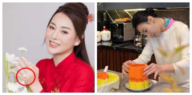Phương Oanh không còn đeo nhẫn cưới