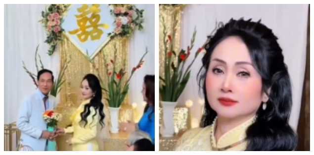 Cô dâu 61 tuổi lấy chồng, được các con tổ chức đám cưới linh đình: Khoảnh khắc xuất hiện gây xúc động