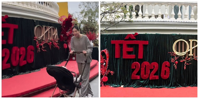 Mai Ngọc hé lộ không gian trang trí Tết sang chảnh ở dinh thự nhà chồng