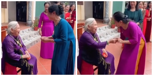 Cụ bà 90 tuổi và màn chia vàng cho con gái, con dâu "gây sốt"